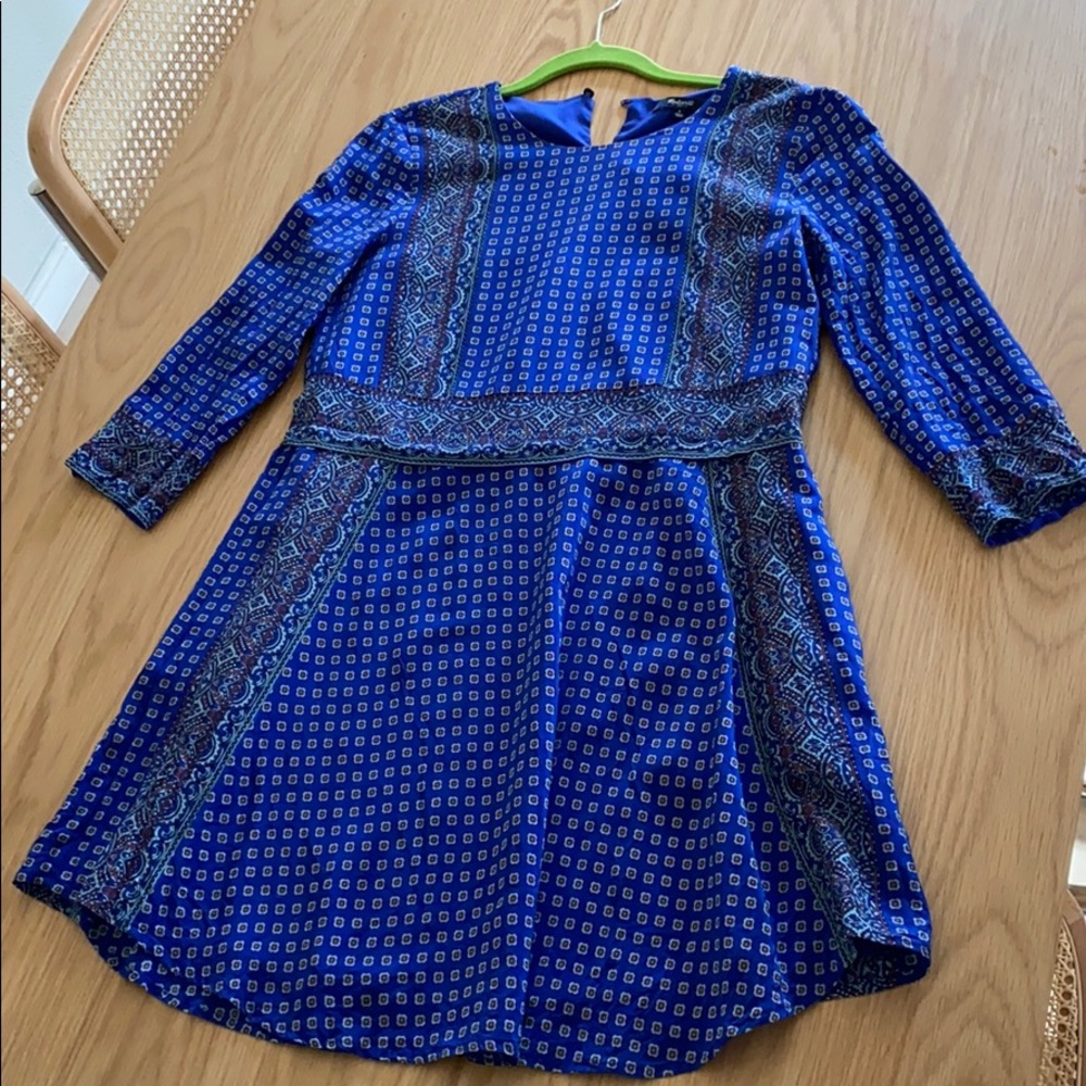 Madewell silk ascot dress S
